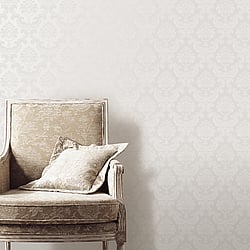Galerie Wallcoverings Product Code: SK34710 - Simply Silks 4 Wallpaper Collection Galerie Wallcoverings Product Code SK34710 - Simply Silks 4 Wallpaper Collection - Pearl Colours - Feathered Damask Design