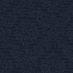 Galerie Wallcoverings Product Code: SK34734 - Simply Silks 4 Wallpaper Collection Galerie Wallcoverings Product Code SK34734 - Simply Silks 4 Wallpaper Collection - Navy Colours - Feathered Damask Design