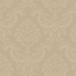 Galerie Wallcoverings Product Code: SK34755 - Simply Silks 4 Wallpaper Collection Galerie Wallcoverings Product Code SK34755 - Simply Silks 4 Wallpaper Collection - Brushed Metallic Gold Colours - Feathered Damask Design