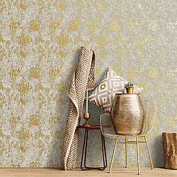 Galerie Wallcoverings Product Code: W78224 - Metallic Fx Wallpaper Collection Galerie Wallcoverings Product Code W78224 - Metallic Fx Wallpaper Collection - Gold Colours - Metallic Industrial Texture Design