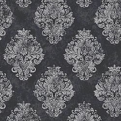 Galerie Wallcoverings Product Code: W78227 - Metallic Fx Wallpaper Collection Galerie Wallcoverings Product Code W78227 - Metallic Fx Wallpaper Collection - Black Silver Colours - Metallic Damask Design