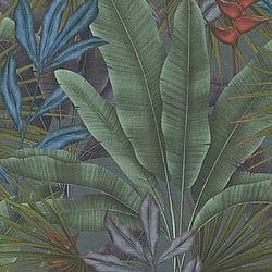 Galerie Wallcoverings Product Code: WH30113 - Welcome Home Wallpaper Collection Galerie Wallcoverings Product Code WH30113 - Welcome Home Wallpaper Collection - Purple Lilac Colours - Tropical Leaves Design
