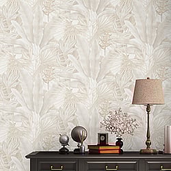 Galerie Wallcoverings Product Code: WH30116 - Welcome Home Wallpaper Collection Galerie Wallcoverings Product Code WH30116 - Welcome Home Wallpaper Collection - Cream Colours - Tropical Leaves Design
