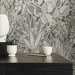 Galerie Wallcoverings Product Code: WH30142 - Welcome Home Wallpaper Collection Galerie Wallcoverings Product Code WH30142 - Welcome Home Wallpaper Collection - Black Colours - Bohemian Floral Design