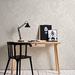 Galerie Wallcoverings Product Code: WH30145 - Welcome Home Wallpaper Collection Galerie Wallcoverings Product Code WH30145 - Welcome Home Wallpaper Collection - Cream Colours - Botanical Leaves Design