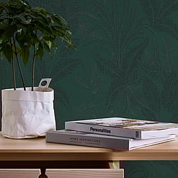 Galerie Wallcoverings Product Code: WH30146 - Welcome Home Wallpaper Collection Galerie Wallcoverings Product Code WH30146 - Welcome Home Wallpaper Collection - Green Colours - Botanical Leaves Design