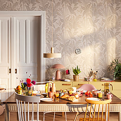 Galerie Wallcoverings Product Code: WH30148 - Welcome Home Wallpaper Collection Galerie Wallcoverings Product Code WH30148 - Welcome Home Wallpaper Collection - Beige Colours - Botanical Leaves Design
