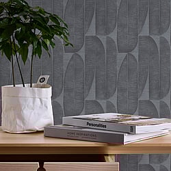 Galerie Wallcoverings Product Code: WH30171 - Welcome Home Wallpaper Collection Galerie Wallcoverings Product Code WH30171 - Welcome Home Wallpaper Collection - Silver Grey Colours - Geometric Leaf Design
