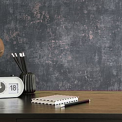 Galerie Wallcoverings Product Code: WH30181 - Welcome Home Wallpaper Collection Galerie Wallcoverings Product Code WH30181 - Welcome Home Wallpaper Collection - Black Colours - Distressed Metallic Texture Design