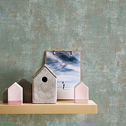 Galerie Wallcoverings Product Code: WH30182 - Welcome Home Wallpaper Collection Galerie Wallcoverings Product Code WH30182 - Welcome Home Wallpaper Collection - Blue Colours - Distressed Metallic Texture Design