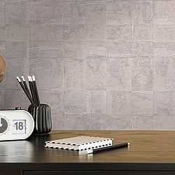 Galerie Wallcoverings Product Code: WH30186 - Welcome Home Wallpaper Collection Galerie Wallcoverings Product Code WH30186 - Welcome Home Wallpaper Collection - Silver Grey Colours - Squares on Squares Design