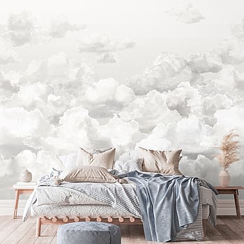 Galerie Wallcoverings Product Code 26784 - Crafted Wallpaper Collection - Grey Silver White Black Colours -  