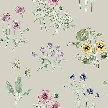 Galerie Wallcoverings Product Code 27023 - Morgongava Wallpaper Collection - Grey, Red, Green, Blue, Yellow, Purple Colours -  