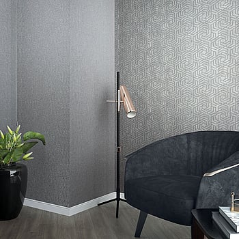 Galerie Wallcoverings Product Code 32609 - City Glam Wallpaper Collection - Rose Gold Grey Colours -  