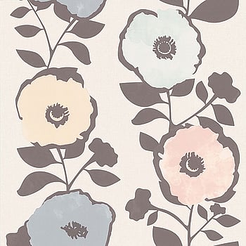 Galerie Wallcoverings Product Code 51183713 - Skandinavia 2 Wallpaper Collection - Natural Putty Peach Blue Grey Colours -  