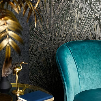 Galerie Wallcoverings Product Code 95037 - Vault Wallpaper Collection - Black Colours -  