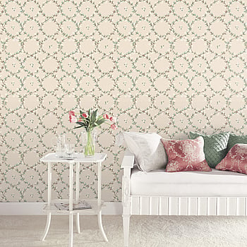 Galerie Wallcoverings Product Code AF37745 - Abby Rose 4 Wallpaper Collection - Turquoise Beige Plum Colours -  