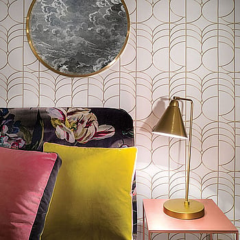 Galerie Wallcoverings Product Code EL21053 - Elisir Wallpaper Collection - White Gold Colours -  