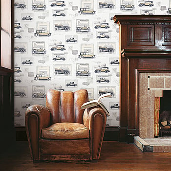 Galerie Wallcoverings Product Code G56136 - Nostalgie Wallpaper Collection - Silver Grey Colours -  